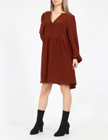 Rochie scurta Vero Moda, caramiziu
