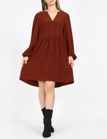 Rochie scurta Vero Moda, caramiziu
