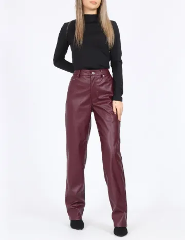 Pantaloni Only, visiniu