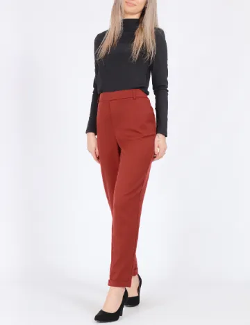 Pantaloni Vero Moda, caramiziu