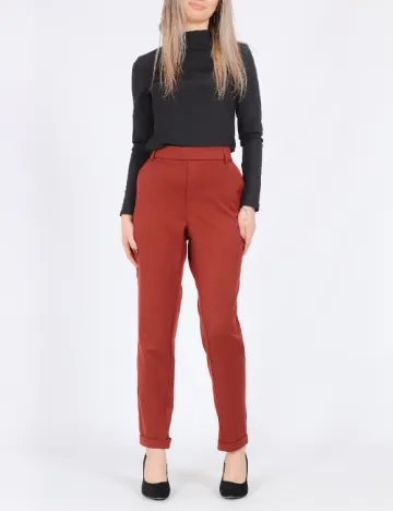 Pantaloni Vero Moda, caramiziu