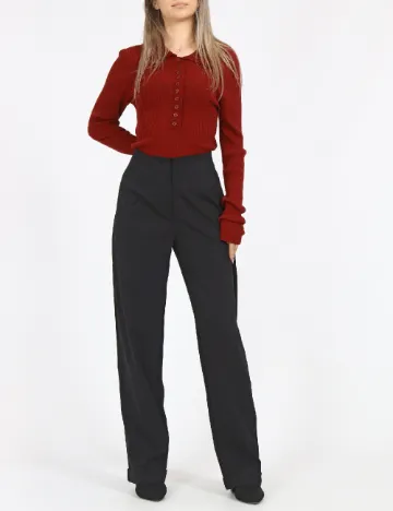 Pantaloni Jacqueline de Yong, negru