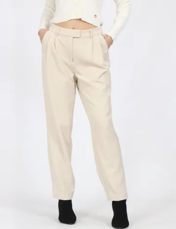 Pantaloni Only, crem