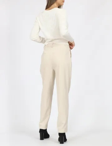 Pantaloni Only, crem