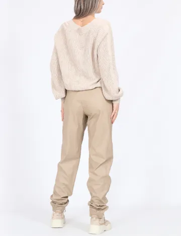 Pantaloni Only, crem