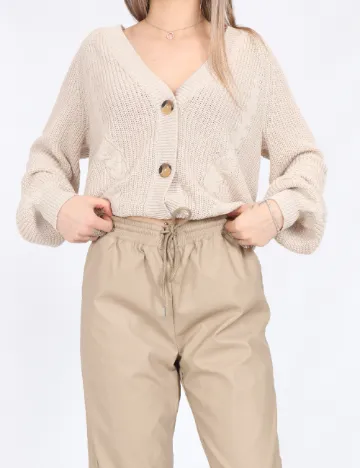 Pantaloni Only, crem
