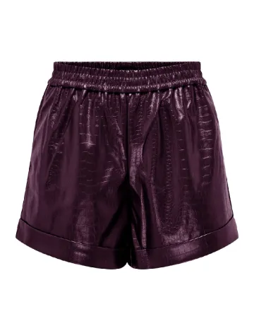 Pantaloni scurti Only, pruna