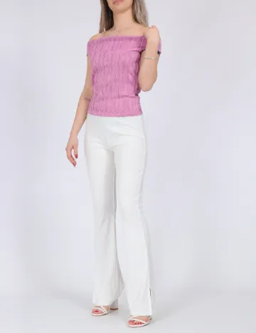 Pantaloni Only, alb