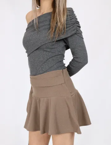 Fusta pantalon Jacqueline de Yong, maro
