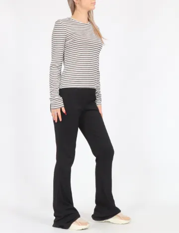 Bluza Vero Moda, alb/gri