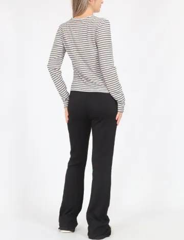 Bluza Vero Moda, alb/gri