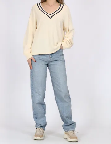 Bluza Pieces, crem