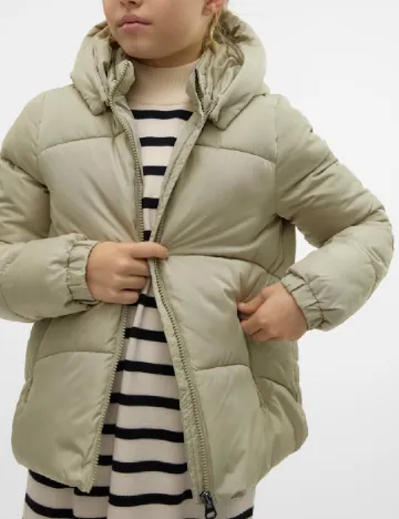 Geaca Vero Moda Kids, verde deschis