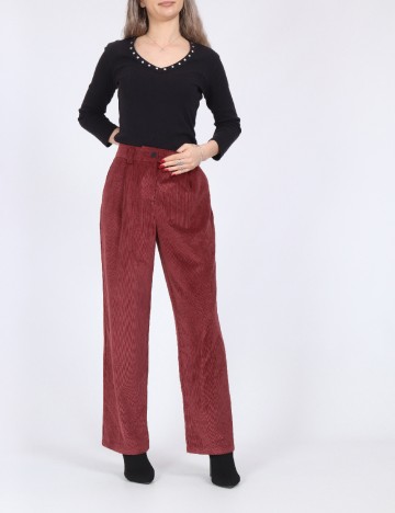 Pantaloni Only, visiniu