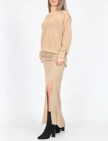 Bluza Pieces, maro