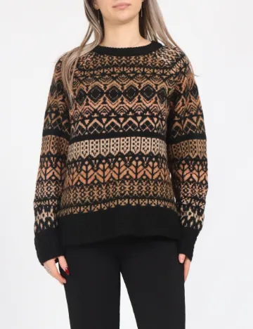 Pulover Only, negru/maro