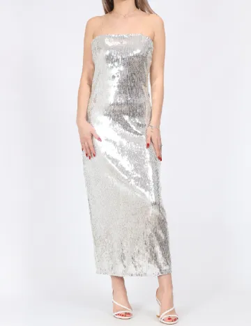 Rochie medie Only, argintiu