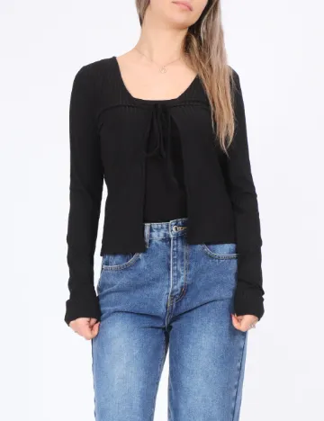 Cardigan Pieces, negru