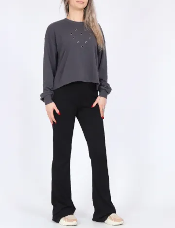 Top Vero Moda, gri inchis