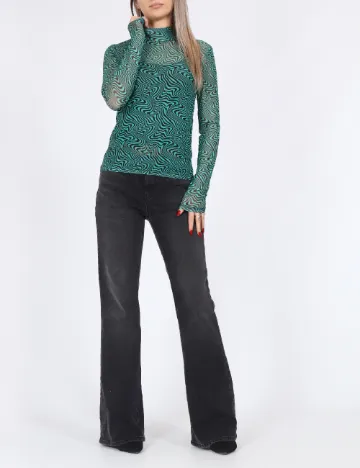 Bluza Vero Moda, verde/negru