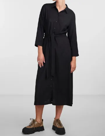 Rochie medie Pieces, negru