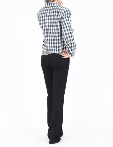 Sacou Only, albastru/alb