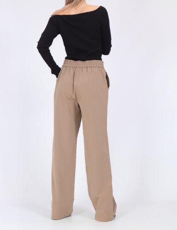 Pantaloni Pieces, maro