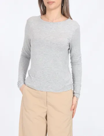 Pantaloni Pieces, crem