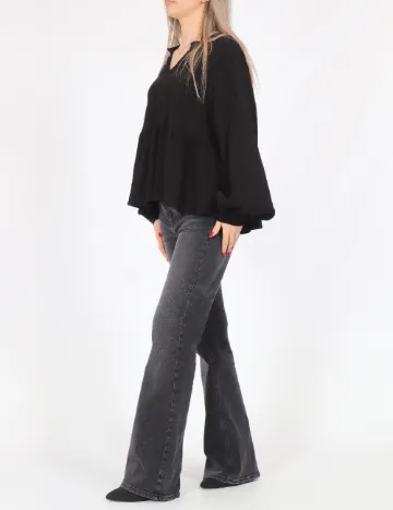 Bluza Pieces, negru