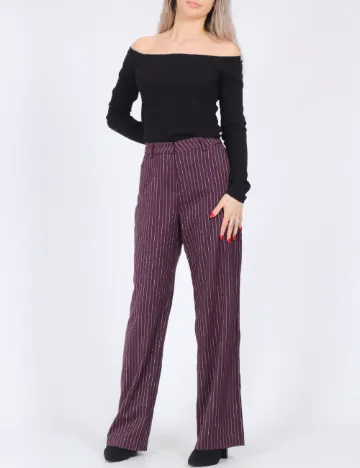 Pantaloni Vero Moda, pruna