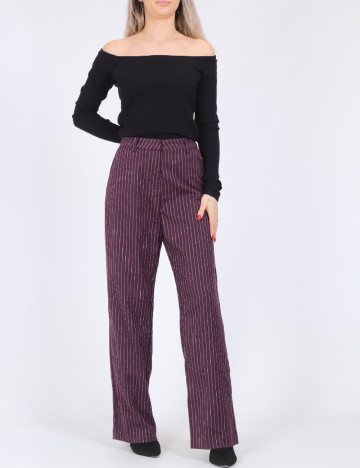 Pantaloni Vero Moda, pruna