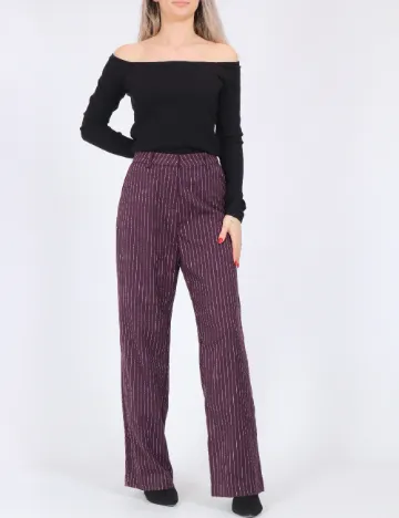 Pantaloni Vero Moda, pruna