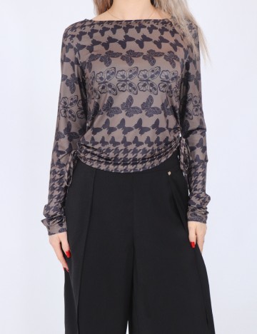 Bluza Something New, maro