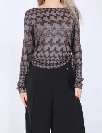 Bluza Something New, maro