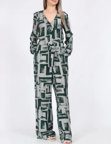 Salopeta Vero Moda, verde/gri