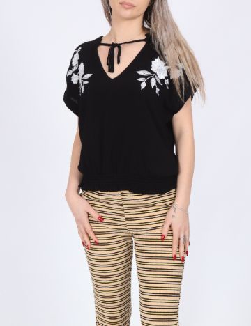 Pantaloni Something New, crem