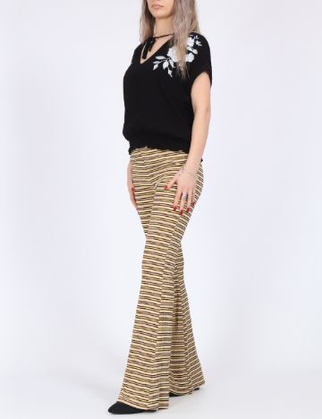 Pantaloni Something New, crem