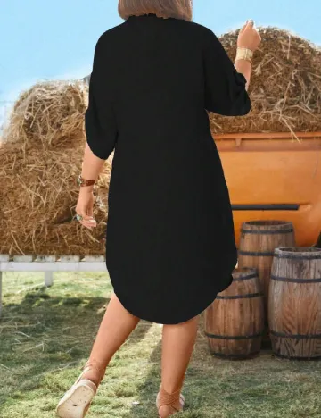 Rochie medie SHEIN CURVE, negru