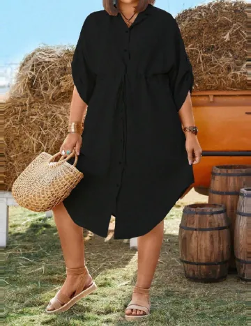 Rochie medie SHEIN CURVE, negru
