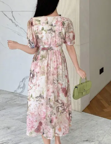 Rochie medie Dazy, floral print