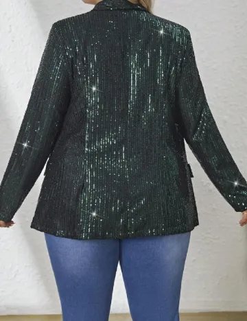 Sacou SHEIN CURVE, verde Verde