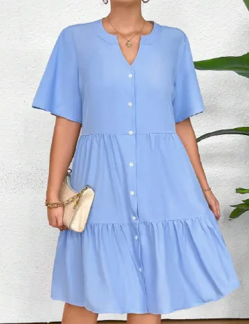 Rochie scurta SHEIN CURVE, albastru