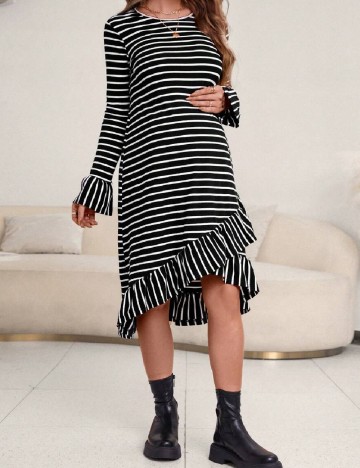 Rochie medie SHEIN Maternity, negru