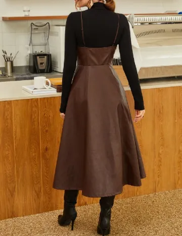 Rochie medie SHEIN, maro