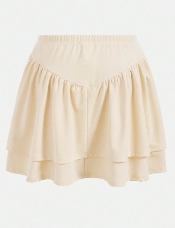 Fusta SHEIN CURVE, crem