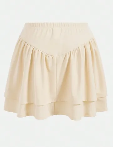 Fusta SHEIN CURVE, crem