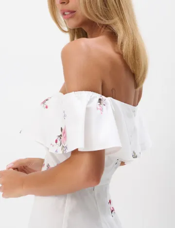 Rochie scurta Mohito, alb