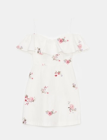 Rochie scurta Mohito, alb