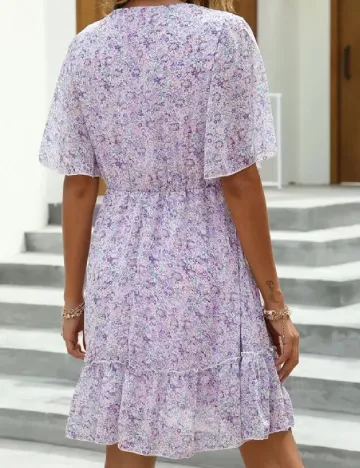 Rochie scurta SHEIN, floral print Floral print