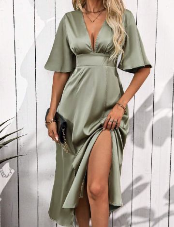 Rochie medie SHEIN, verde
